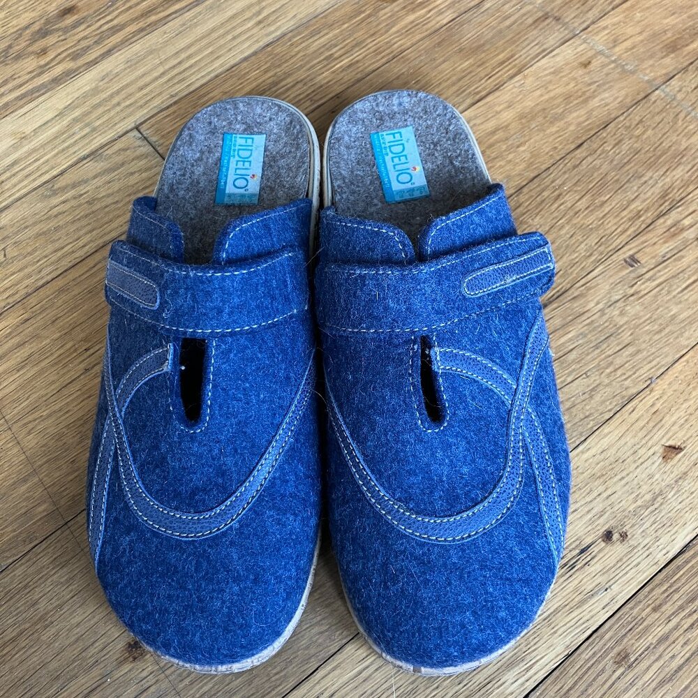 Blue Fidelio Clogs Size 8.5